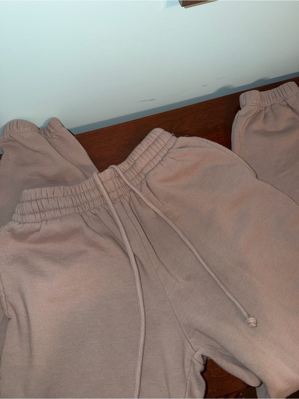 garage beige sweatpants